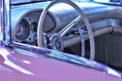 Close-up of vintage car