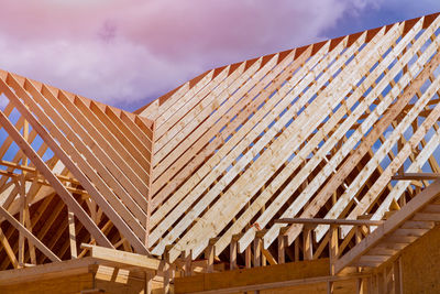 Low angle view of building against sky