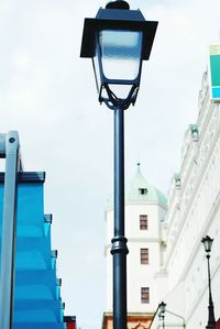 Low angle view of street light