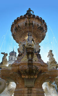 Low angle view of statue