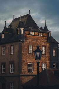 Low angle view of building against sky