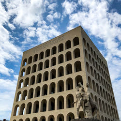 Low angle view of building against sky