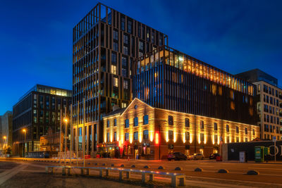 Mayson dublin, modern building with preserved vintage facade and national treasury office, dublin