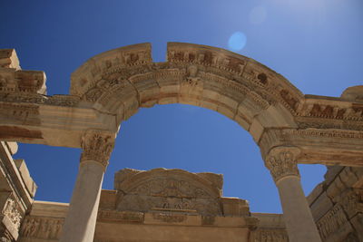 Low angle view of historical building