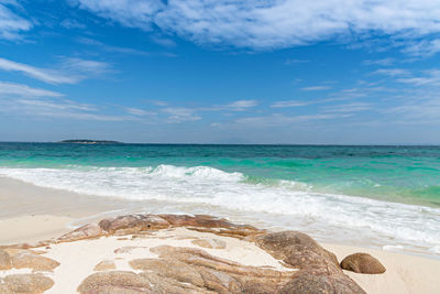 Scenic view of sea against sky