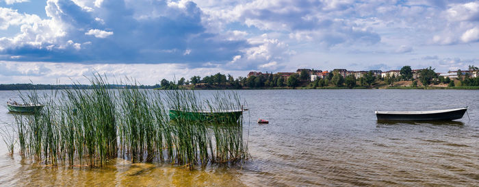 Panoramic view of city against sky