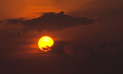 Scenic view of sunset sky