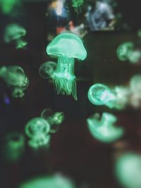 Close-up of water against blue sky