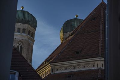 Low angle view of buildings against sky