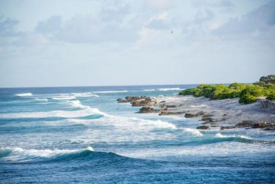 Scenic view of sea against sky