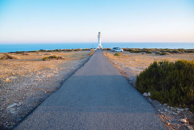 Walkway leading towards sea