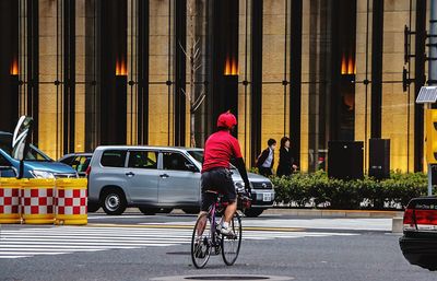 Bicycle on street in city