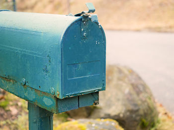 Close-up of mailbox