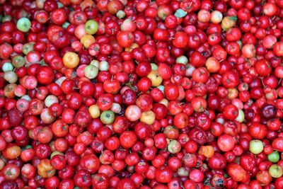 Full frame shot of strawberries