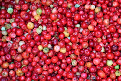 Full frame shot of strawberries