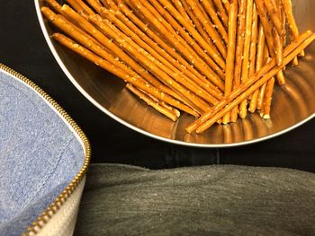 Close-up of food on table