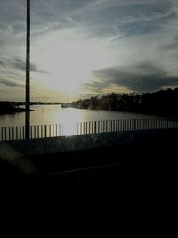 View of cloudy sky at sunset