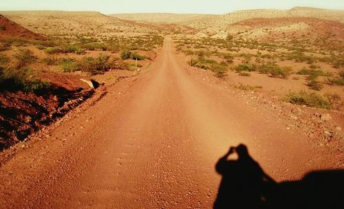 Road passing through landscape