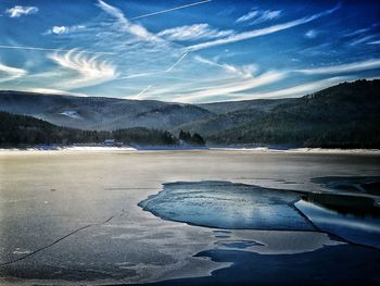 Scenic view of landscape against sky