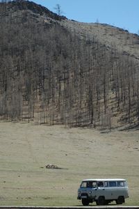 View of country road along landscape