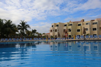 People swimming in pool