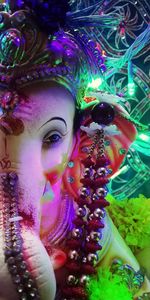 Close-up portrait of a young woman