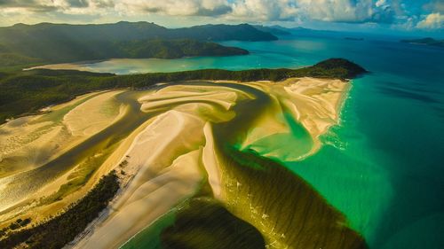 Aerial view of sea