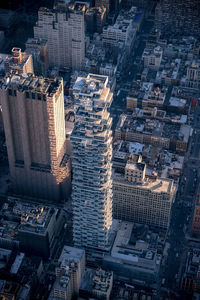 Aerial view of buildings in city