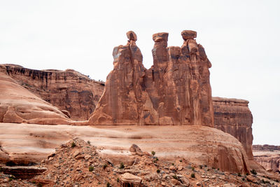 Rock formations in a desert