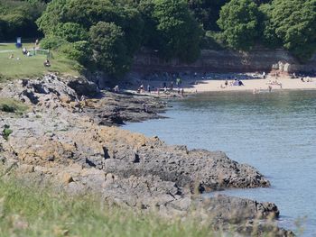 Group of people on beach