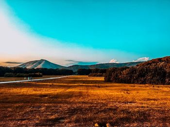 Scenic view of landscape against sky