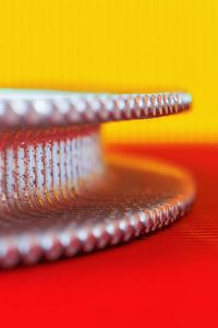 Close-up of spoon on table