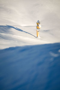 Snowmaking snow guns at work in gastein ski resort, salzburg, austria