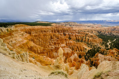 View of rock formations