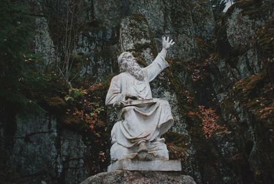 Low angle view of statue