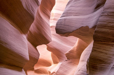 Low angle view of rock formation
