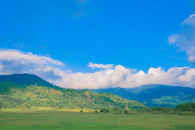 Scenic view of landscape against sky