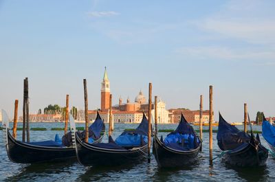 Gondolas in venice