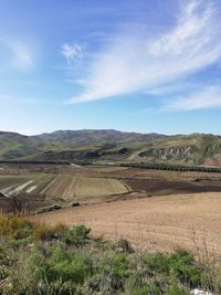 Scenic view of landscape against sky