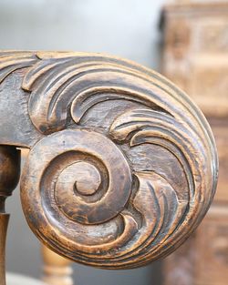 Close-up of metal door