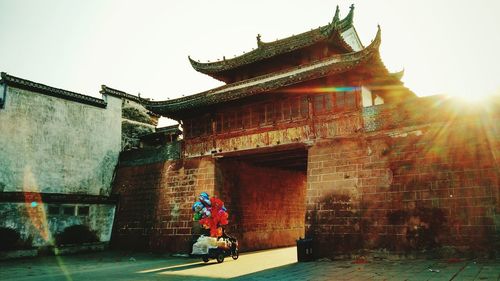 Built structure against clear sky