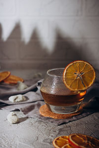 Close-up of drink on table