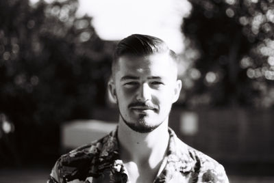 Portrait of young man