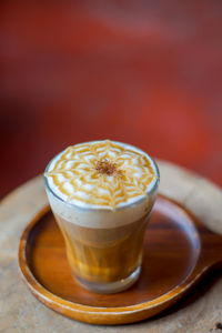 Close-up of coffee on table