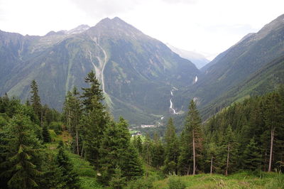 View to kimmler waterfall, the highest in europe