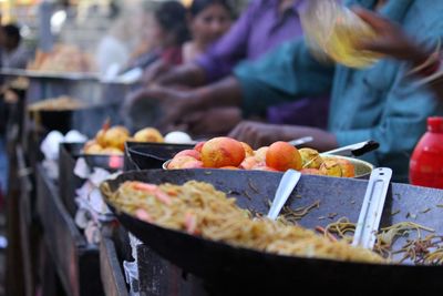 Vegetables on barbecue grill