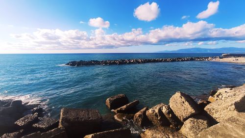 Scenic view of sea against sky