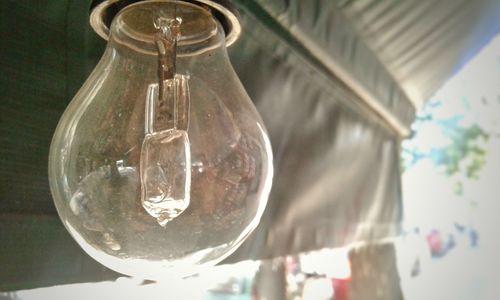 Close-up of light bulb