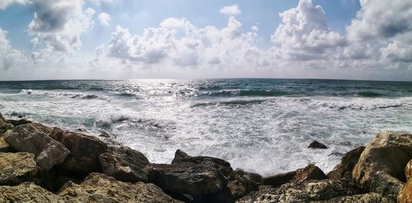 Scenic view of sea against sky