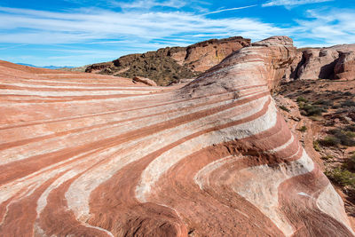 View of rock formations